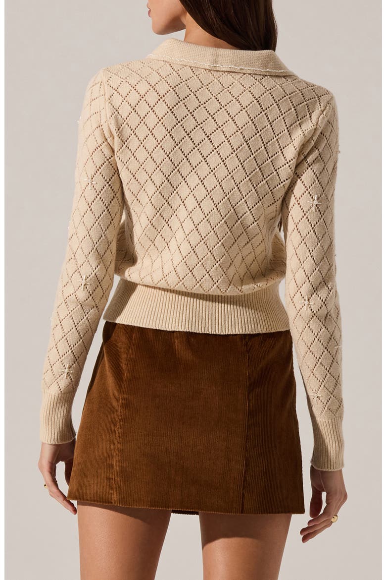 Aspyn Faux-Pearl Embellished Sweater, Alternate, color, NATURAL