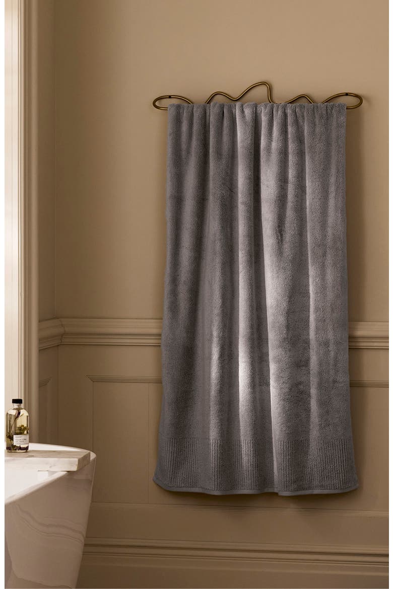 Turkish Ultra Plush Organic Turkish Cotton Bath Towel, Alternate, color, STONE