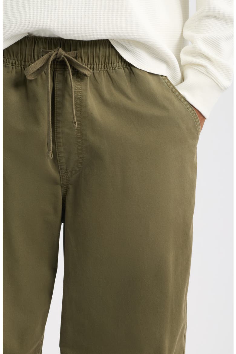 Relaxed Fit Cotton Twill Drawstring Pants, Alternate, color, OLIVE SARMA