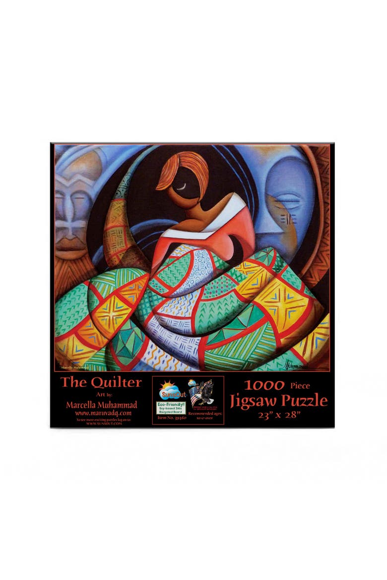 The Quilter 1000 piece Jigsaw Puzzle for Adults, Alternate, color, Multicolor