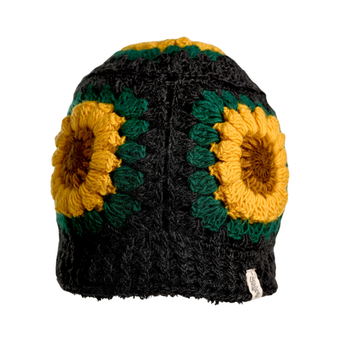 Nirvanna Designs Sunflower Sun Hat In Charcoal