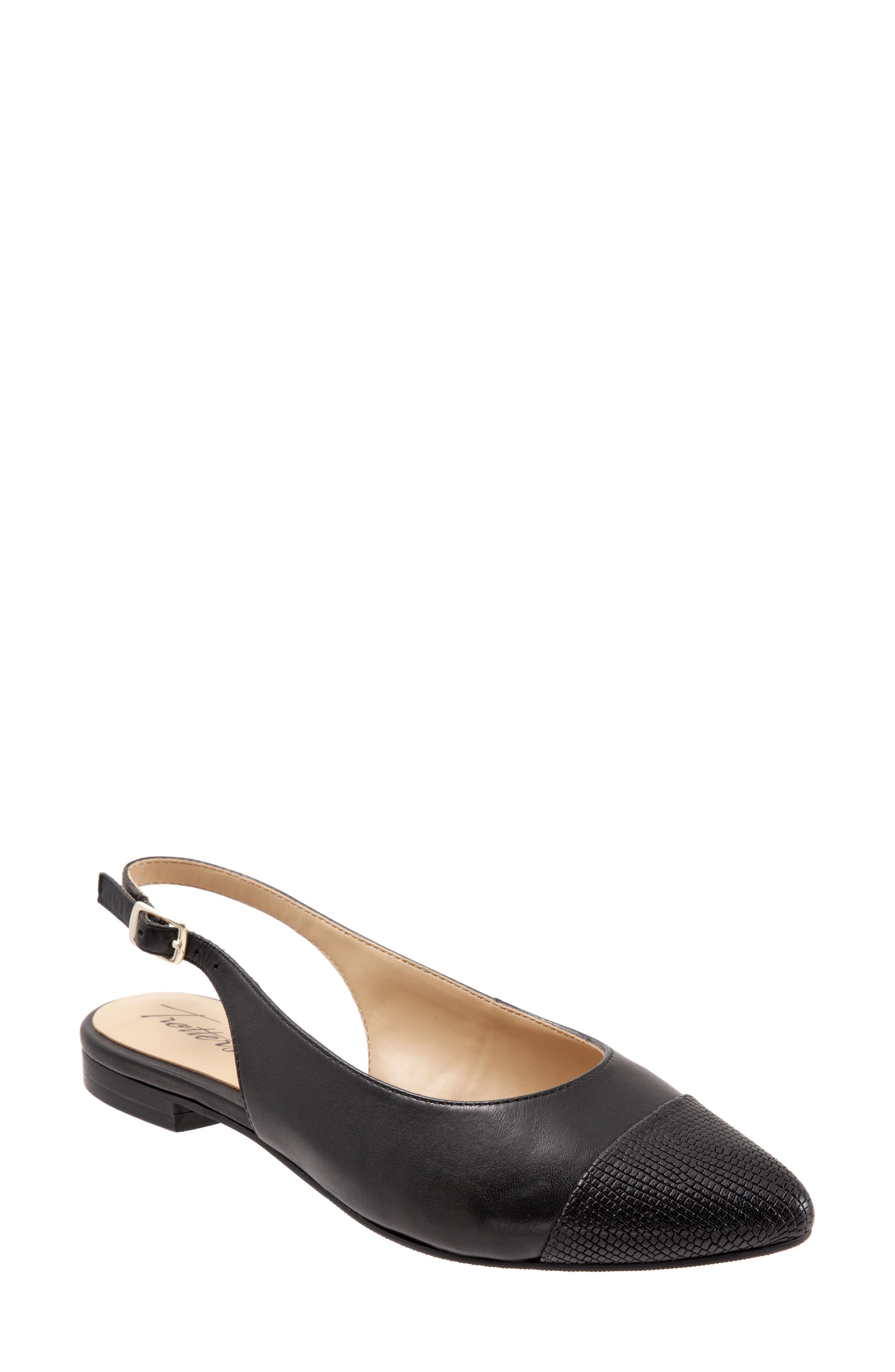 Trotters Halsey Slingback Flat, Main, color, 