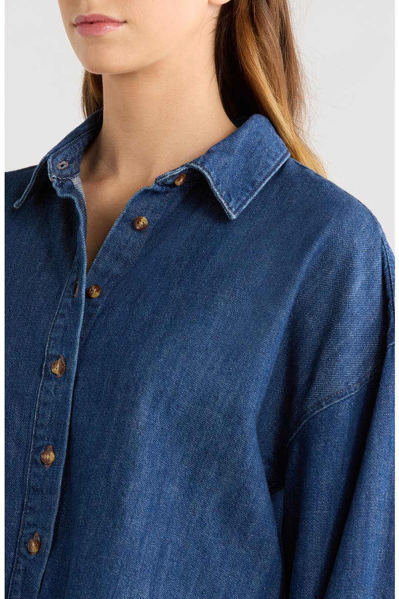 The Ex-Boyfriend Crop Shirt, Alternate, color, MESA