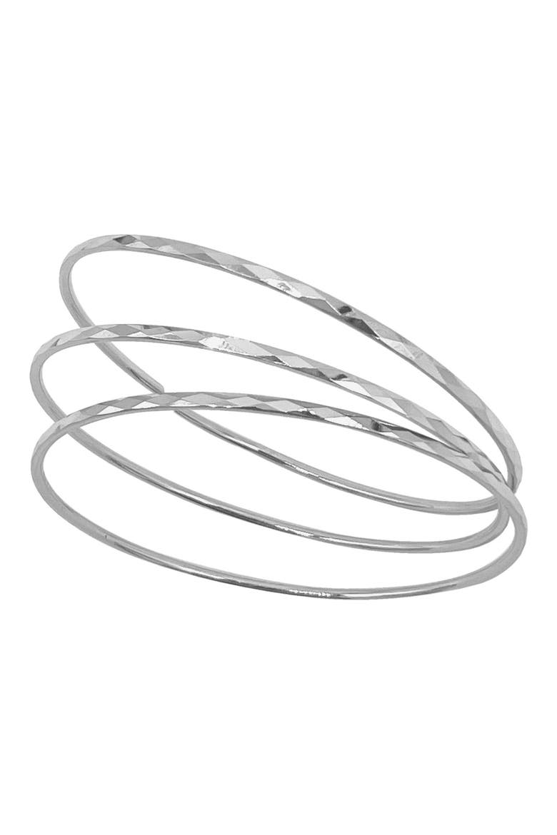 5-Piece Assorted Bracelets Set, Alternate, color, SILVER