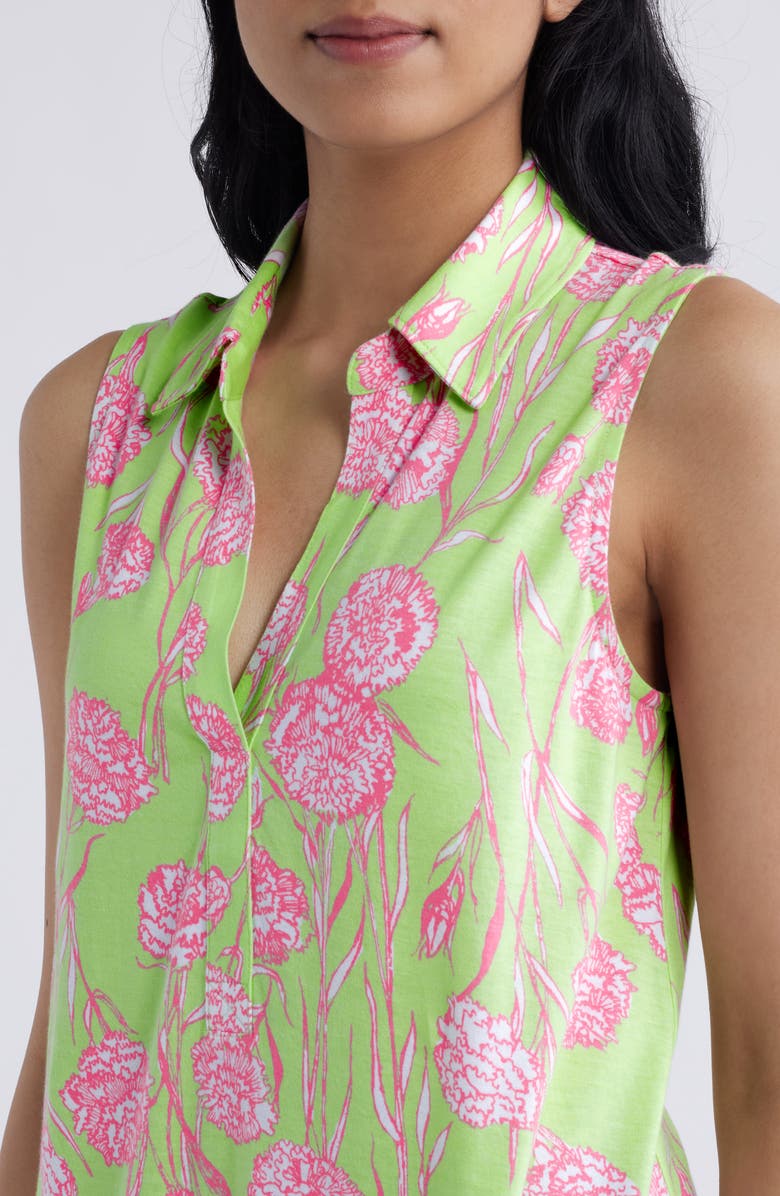Lilly Pulitzer<sup>®</sup> Riegan Floral Print Sleeveless Dress, Alternate, color, Pistachio Macaron Alina