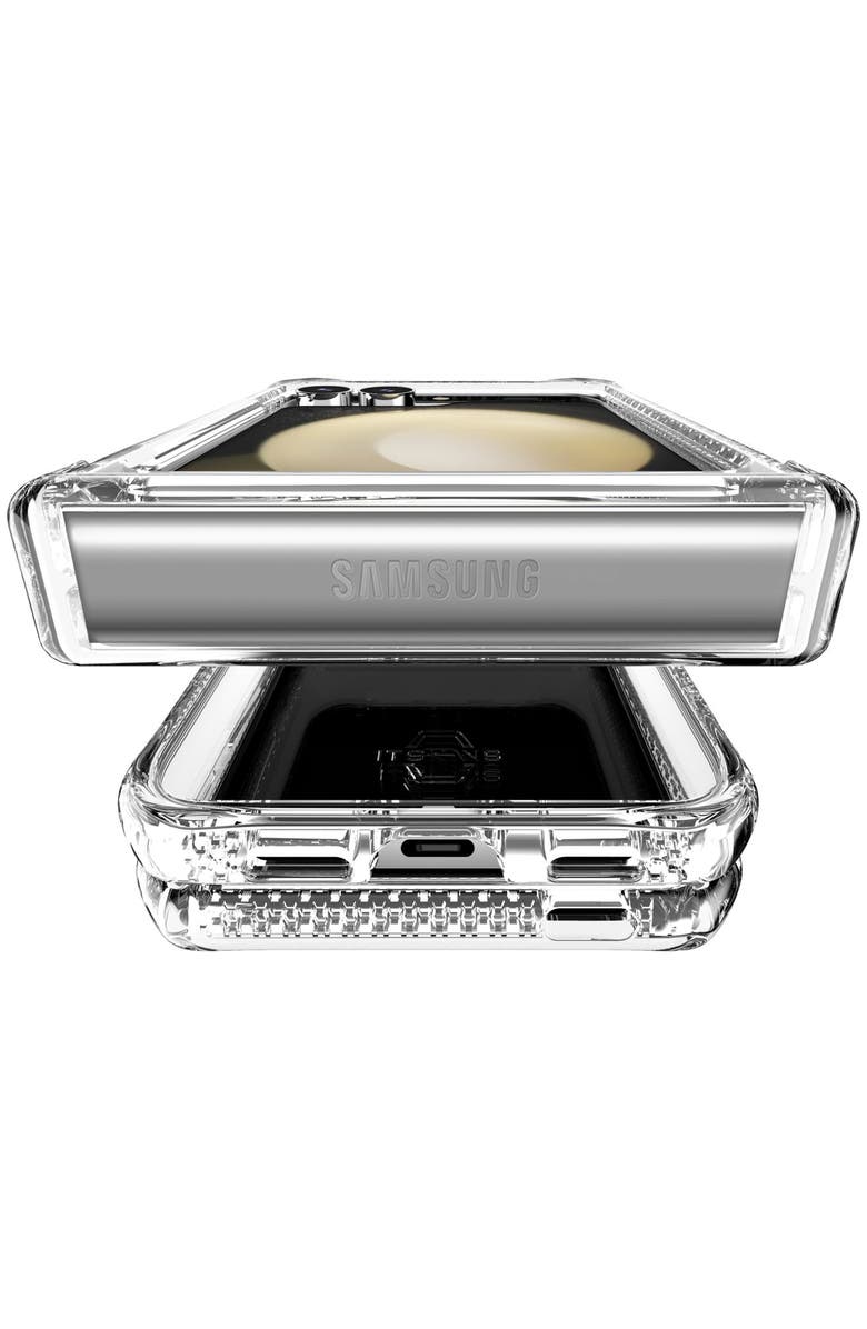 ITSkins Hybrid_R Clear Hinge Case for Samsung Galaxy Z Flip6, Alternate, color, Clear