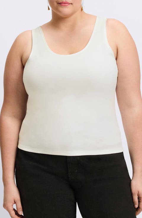 Georgia Crepe Knit Tank (Plus)