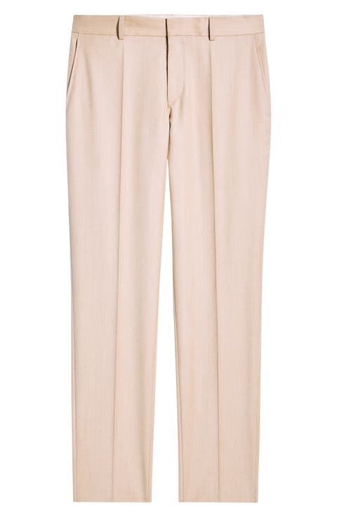 Genius Slim Fit Virgin Wool Suit Pants