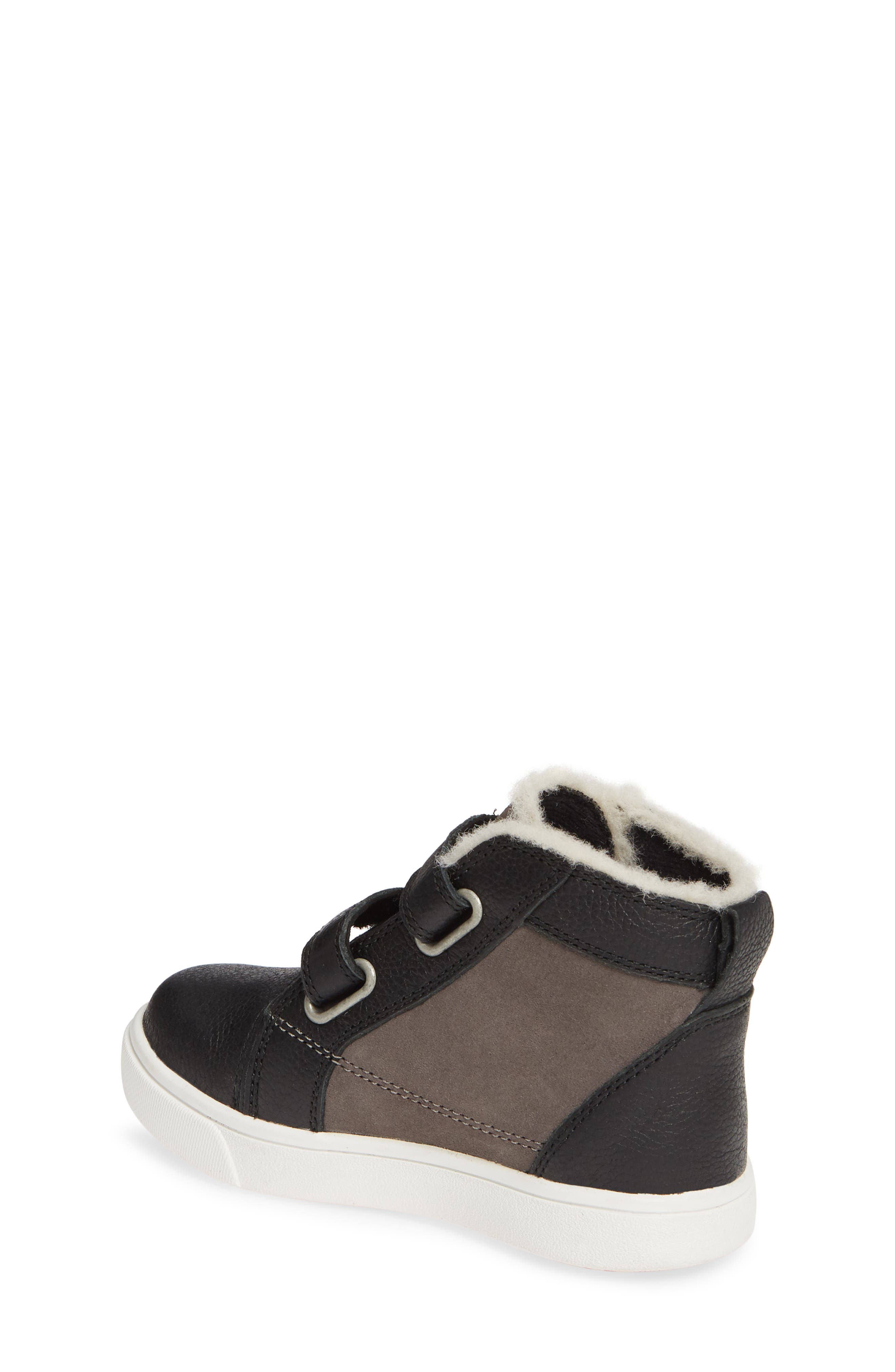 Rennon High Top Sneaker, Alternate, color, BLACK/ GREY