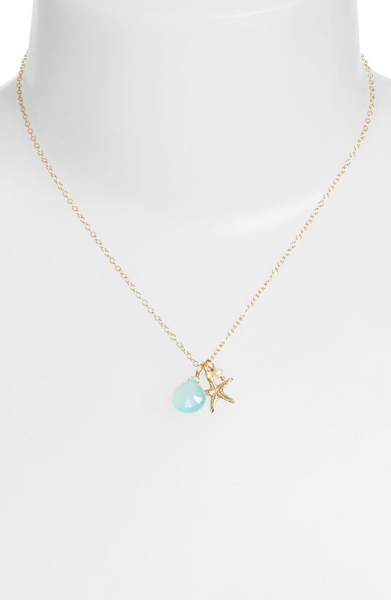 ki-ele Sea Star Cluster Pendant Necklace, Alternate, color, 