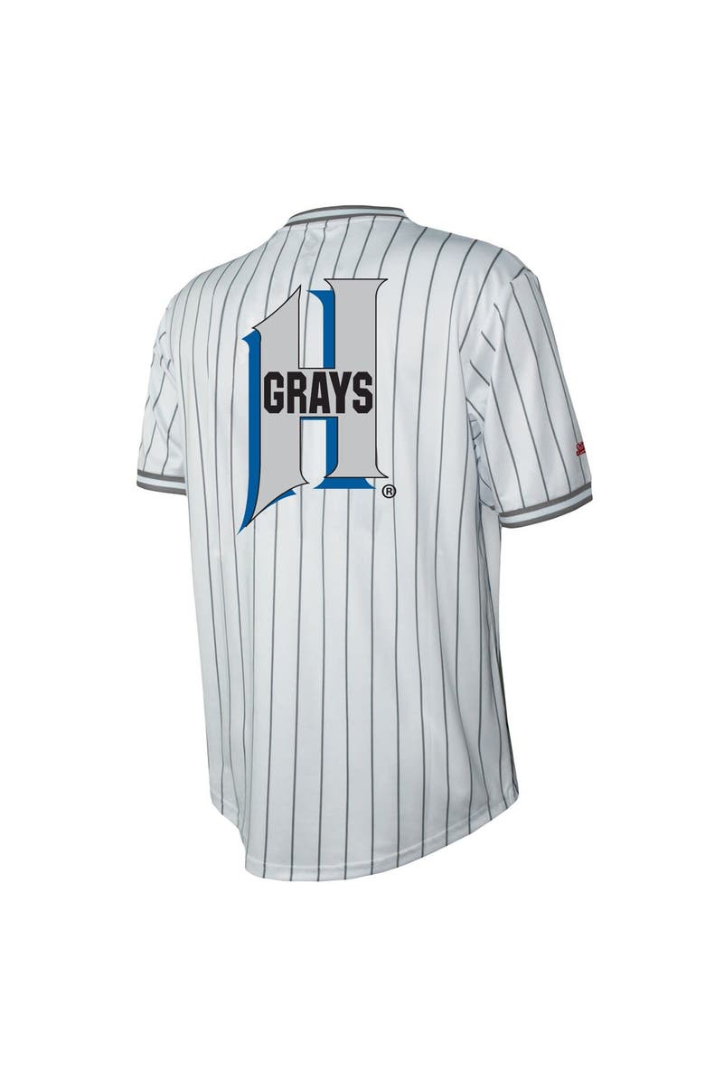 STITCHES Men's Stitches White Homestead Grays V-Neck Jersey, Alternate, color, White