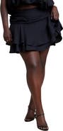 ELOQUII Flouncy Tiered Mini Skort