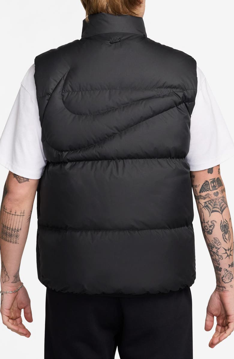 Nike Therma Flex Club Water Repellent Down Puffer Vest, Alternate, color, Black/ Black