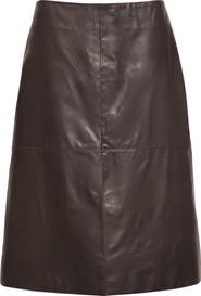 PARTOW Broome Leather Skirt