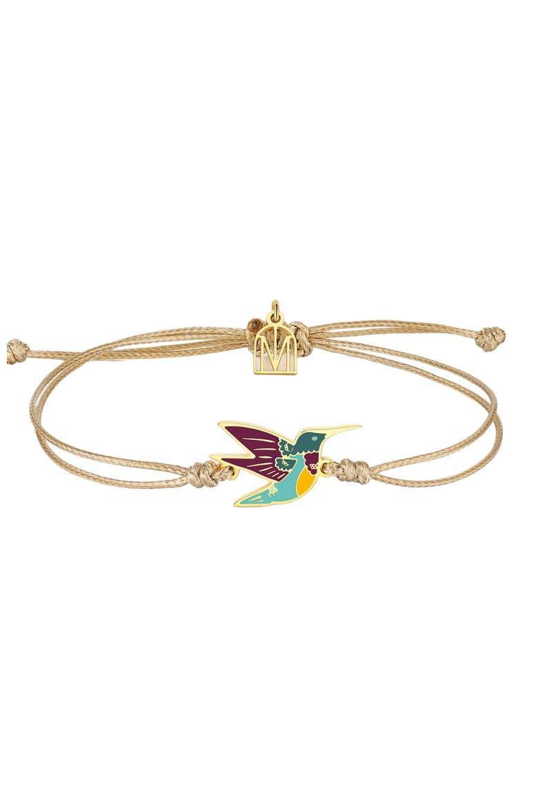 Hummingbird Be Present bracelet, Main, color, Yellow Gold
