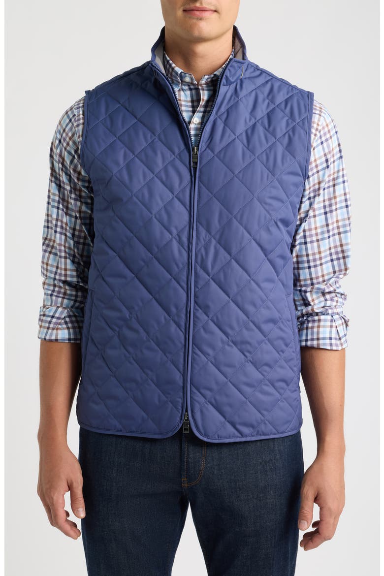 Essex Quilted Vest, Alternate, color, CROWN BLUE