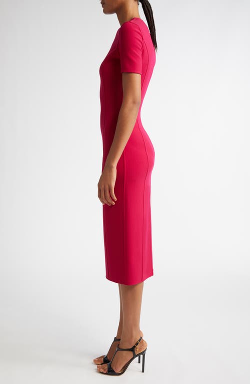MICHAEL KORS MICHAEL KORS COLLECTION STRETCH WOOL MIDI SHEATH DRESS
