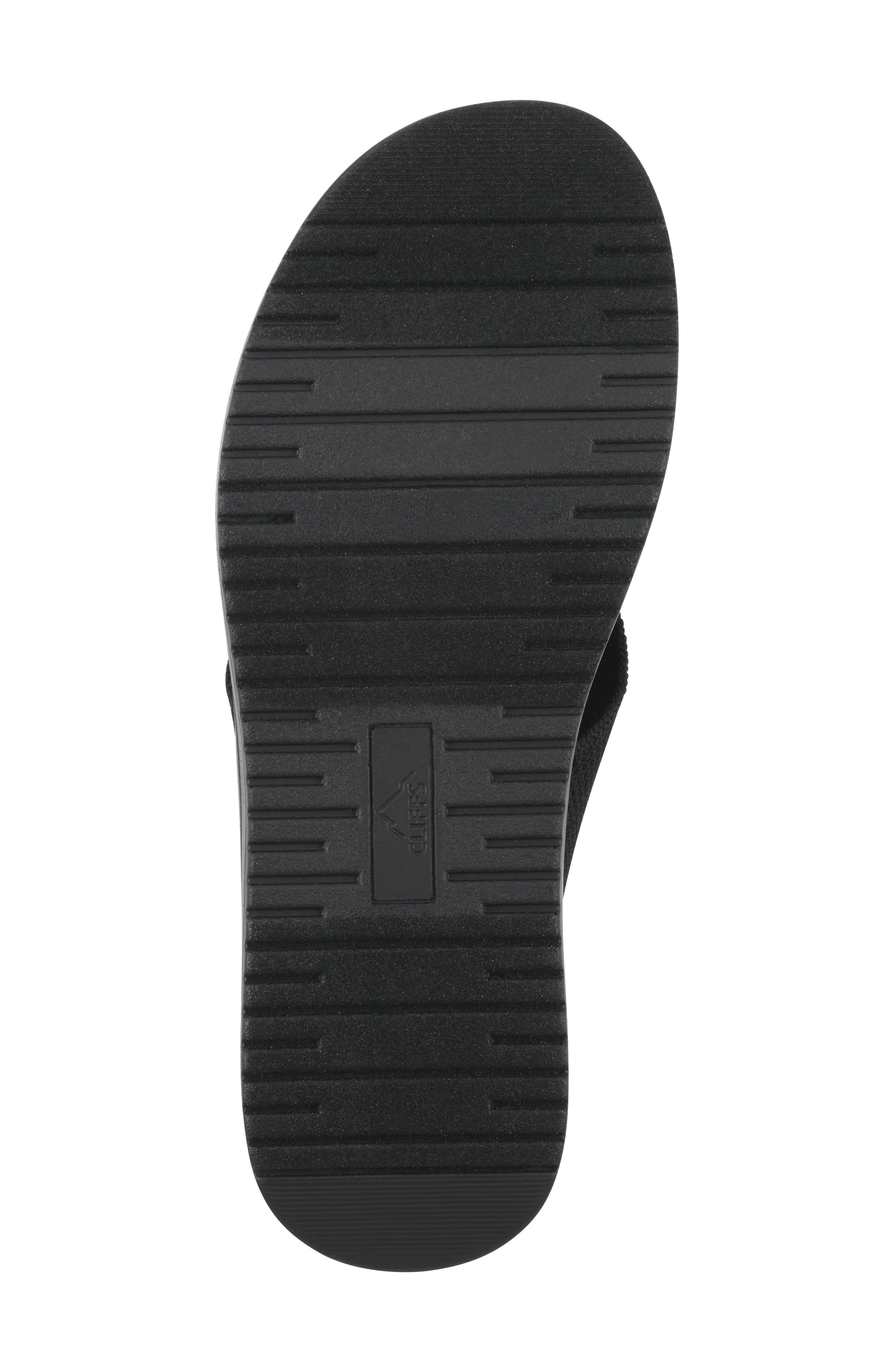 CLIFFS BY WHITE MOUNTAIN Harleen Flatform Slingback Sandal, Alternate, color, Black/ Fabric