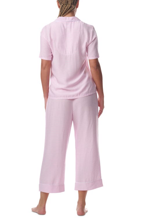 Splendid Women's 2-piece Button-front Shirt & Crop Pant Pajamas In Eight Fder Stripe
