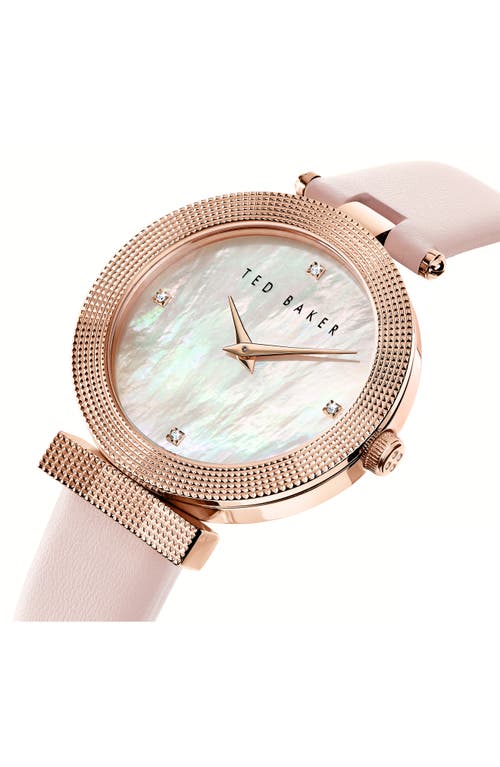 Ted Baker London Bow Mesh Strap Watch, 36mm In Pink