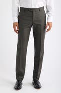 Berle Flat Front Serge Wool Dress Pants