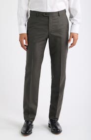 Berle Flat Front Serge Wool Dress Pants