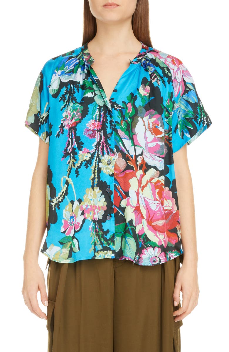 Dries Van Noten Chen Floral Top, Main, color,
