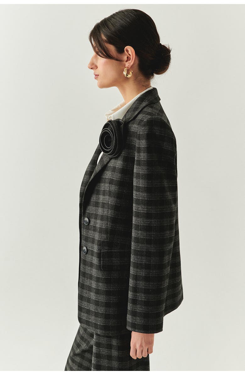 Exquise Amiri Plaid Jacket, Alternate, color, Anthracite