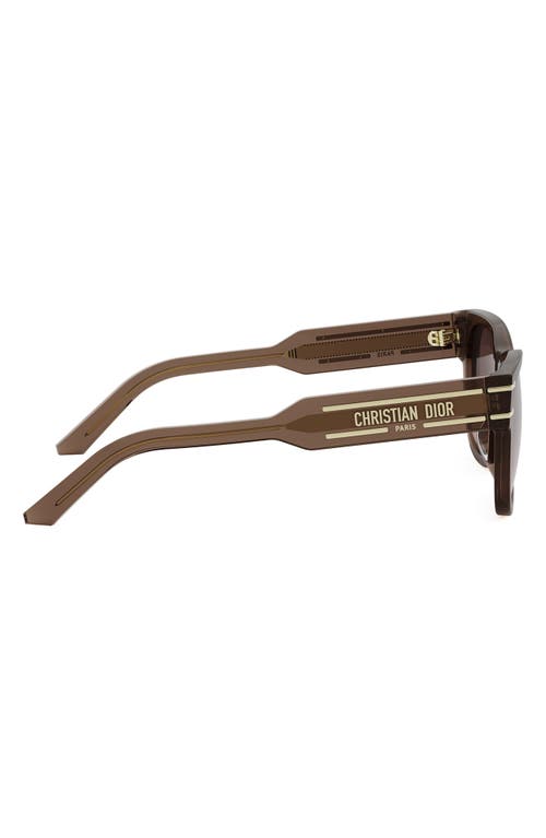 Dior Signature S6u Sunglasses In Shiny Light Brown/roviex