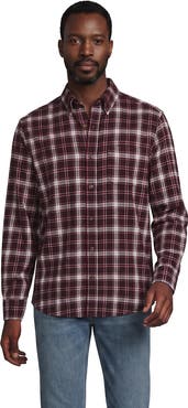 Lands' End Long Sleeve Classic Fit Flagship Flannel Shirt