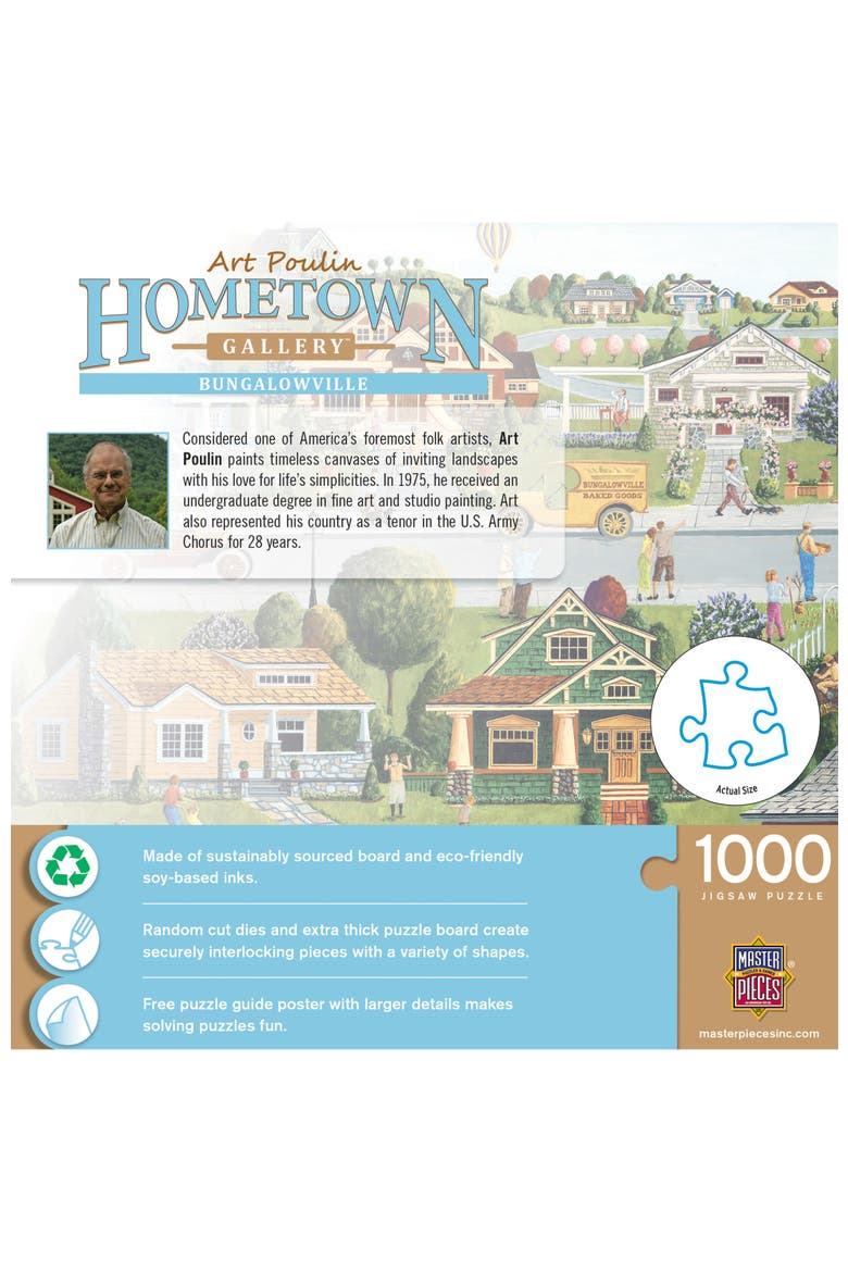 Bungalowville 1000 Piece Jigsaw Puzzle, Alternate, color, Multicolor
