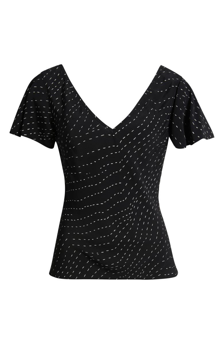 rag & bone Yvonne Print Flutter Sleeve Top, Alternate, color, 