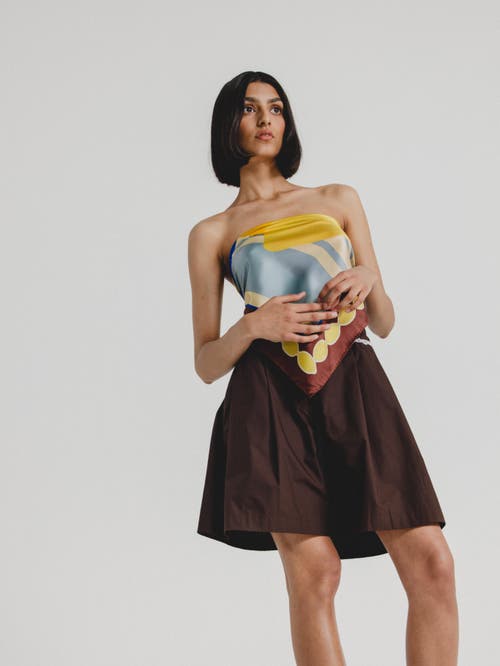 Alas Poplin Shorts In Brown