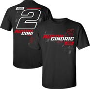E2 APPAREL Men's Black Austin Cindric 3-Spot Lifestyle T-Shirt
