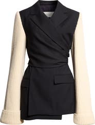 Dries Van Noten Beline Bis Crepe Jacket