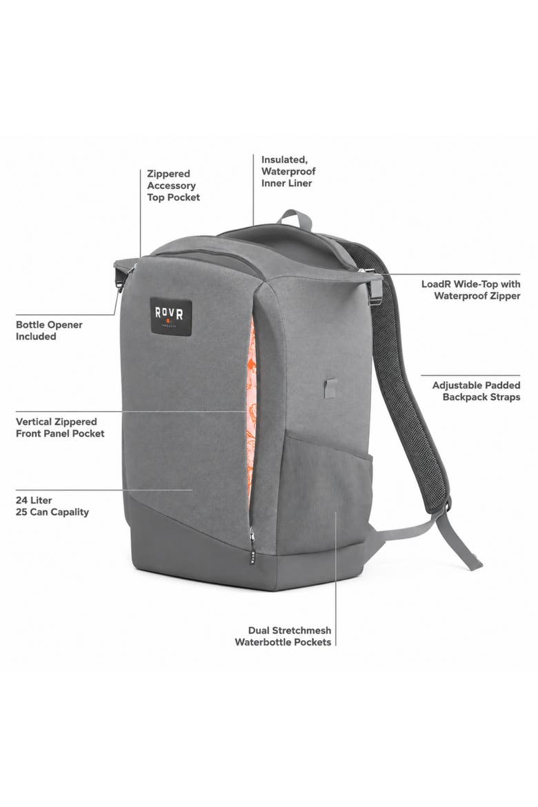 TravelR 24L Backpack Soft Cooler, Alternate, color, Charcoal