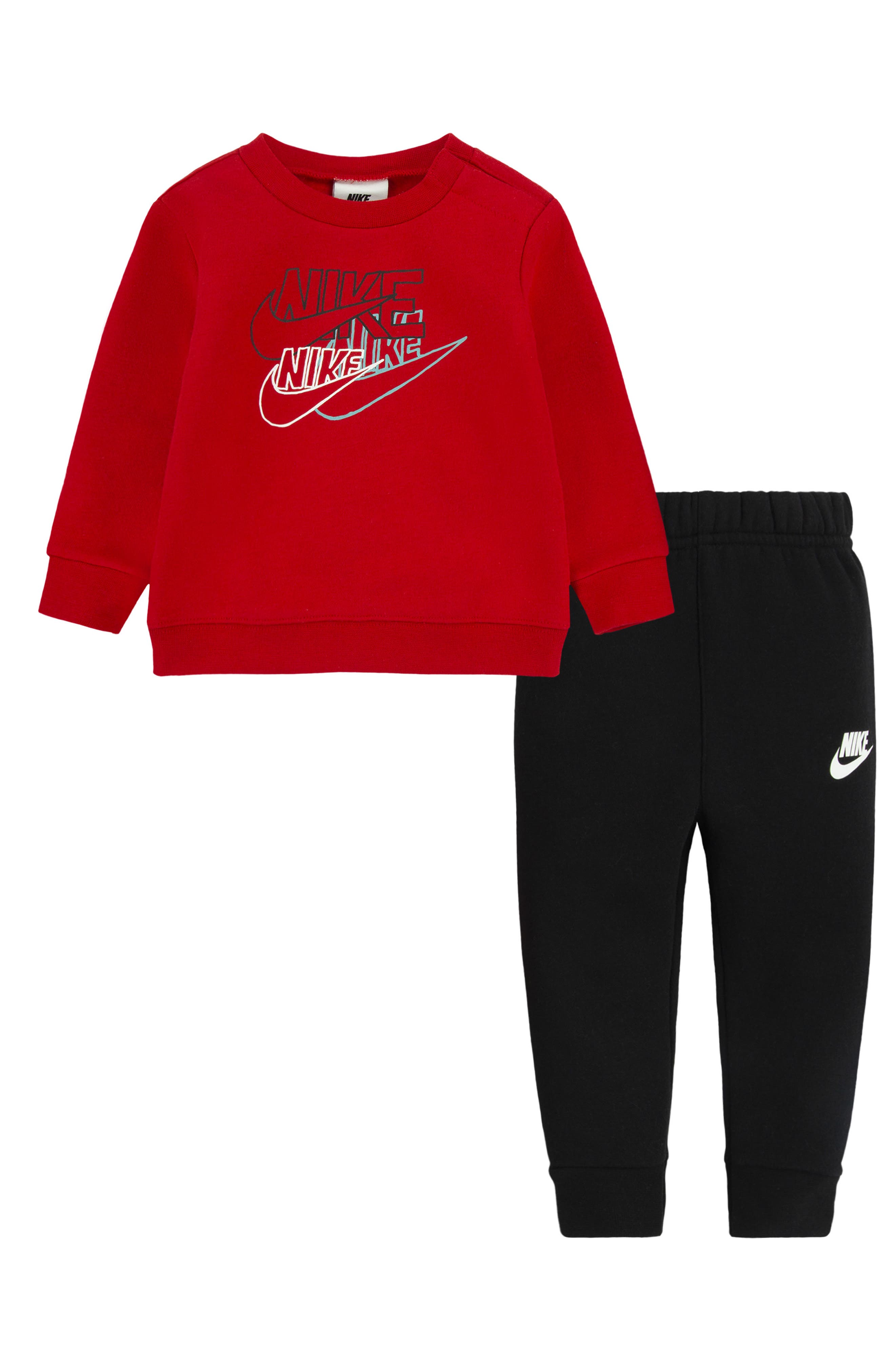 Nike Stacked Futura Logo Sweatshirt & Joggers Set