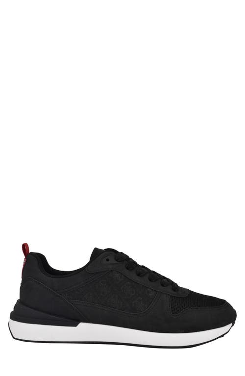Guess Olivos Sneaker In Black Logo Multi
