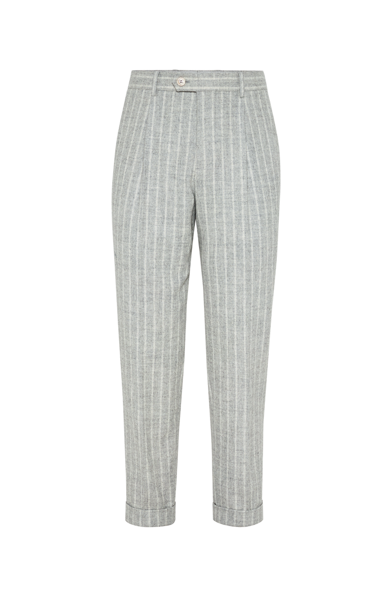 Brunello Cucinelli Chalk stripe trousers, Main, color, 