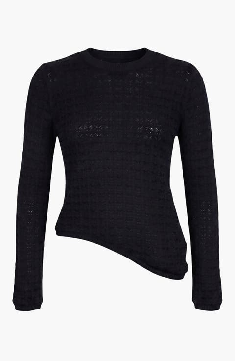 Textured Sheer Knit Top