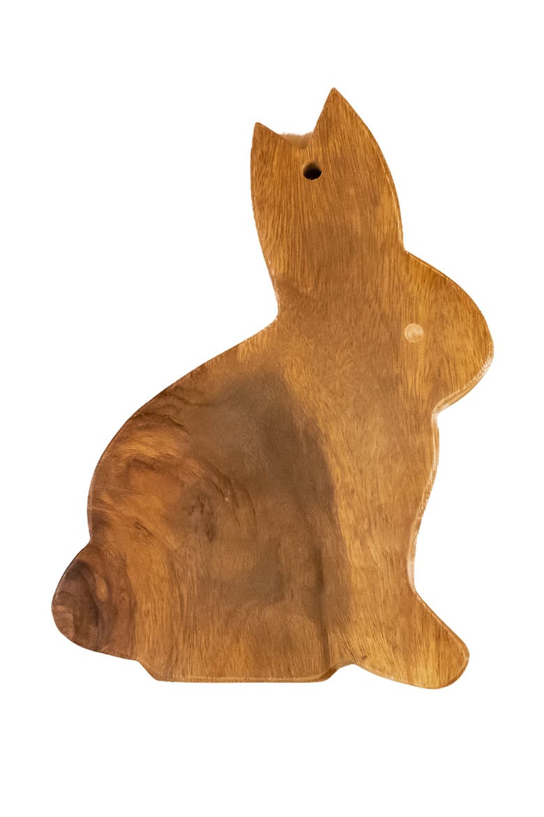 Acacia Rabbit Cheese Board, Main, color, Natural