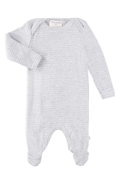 Lap Rib Supima® Cotton Blend Footie (Baby)