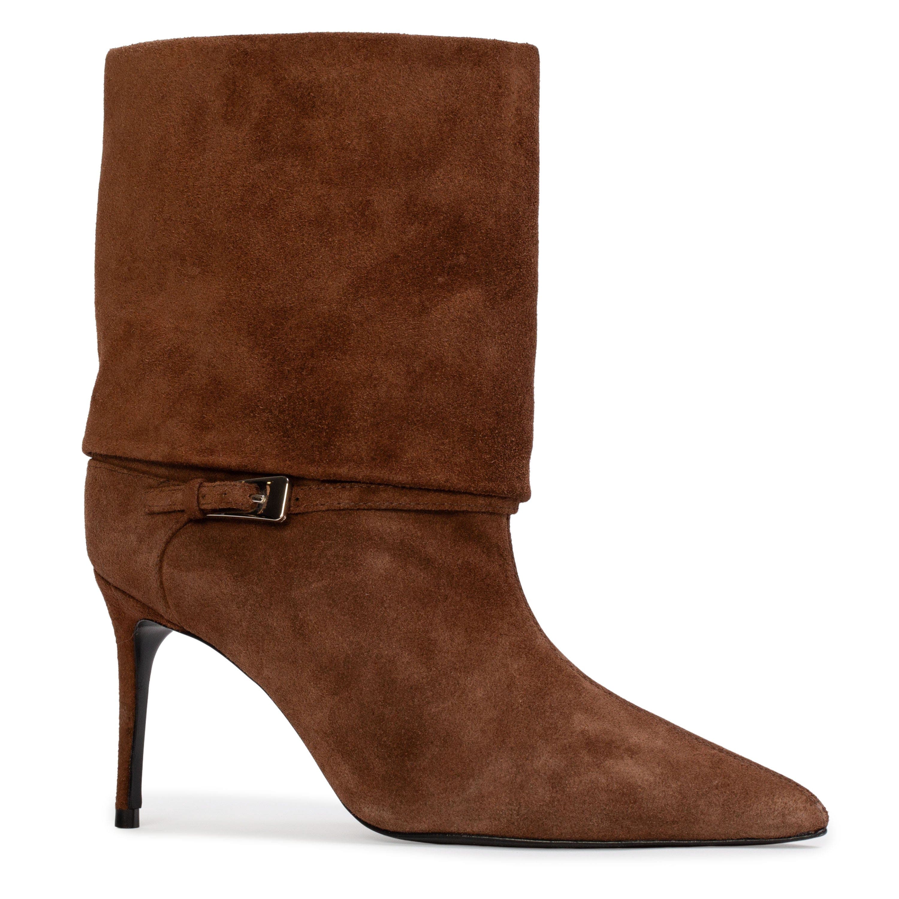 Simone 80 Suede Boot, Alternate, color, Brownie Suede