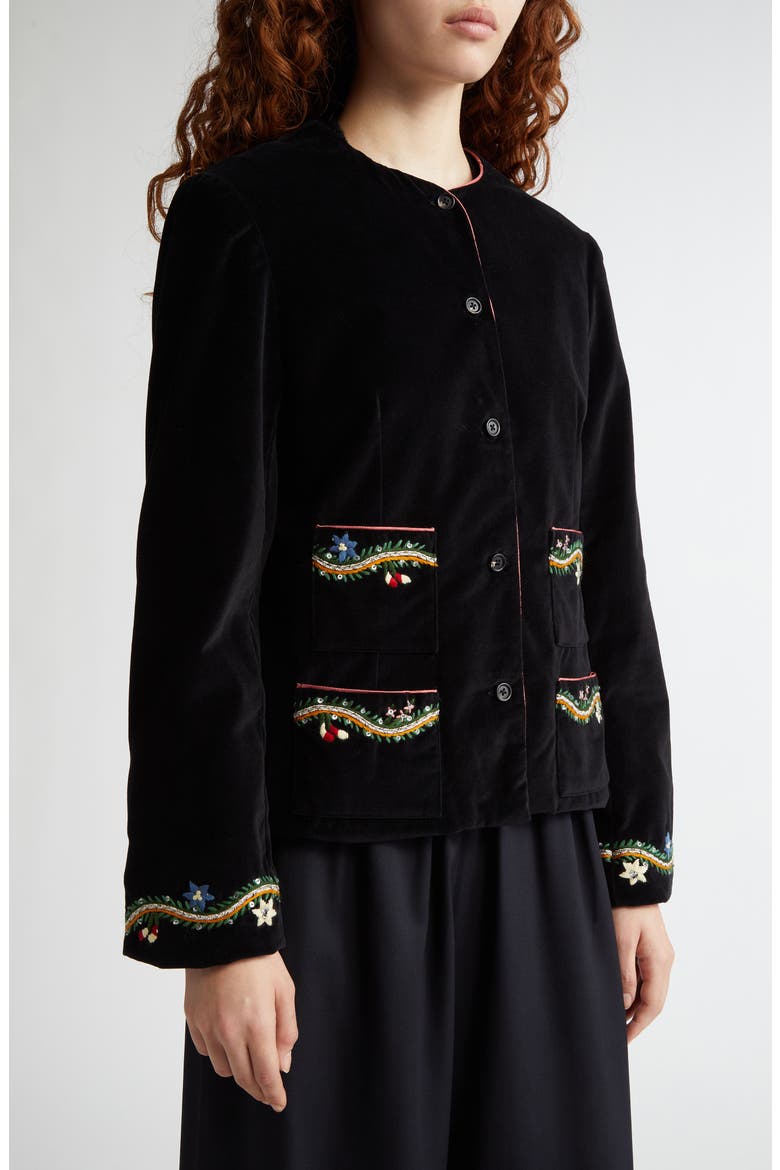 Alpineflower Rice Jacket, Alternate, color, BLACK MULTI