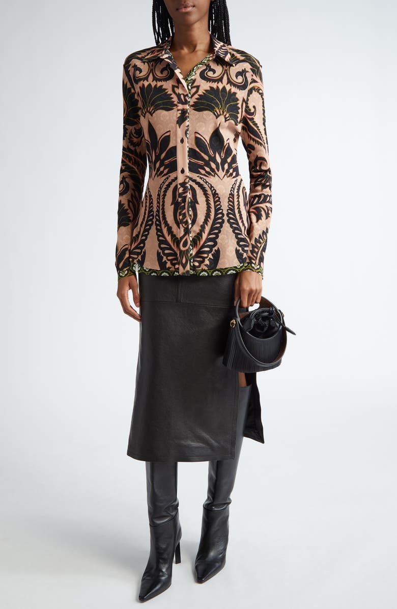 Etro Long Sleeve Button-Up Shirt, Alternate, color, 