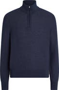 ZEGNA Oasi Cashmere Quarter Zip Sweater
