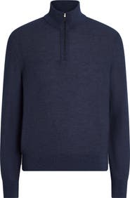 ZEGNA Oasi Cashmere Quarter Zip Sweater