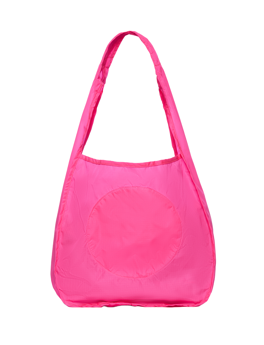 Baboon to the Moon Packable Tote, Alternate, color, Hyper Pink