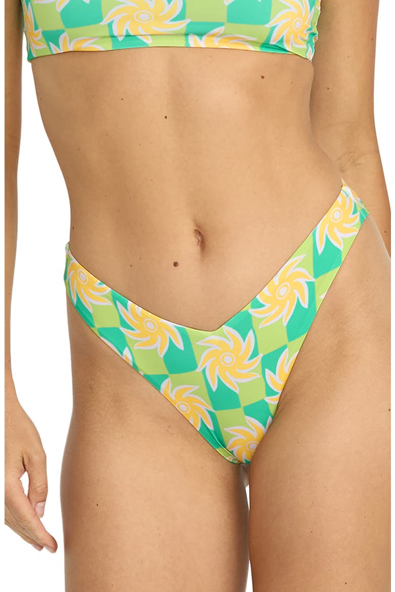 Trippin' On Sun Hike Bikini Bottoms, Main, color, GREEN MULTI