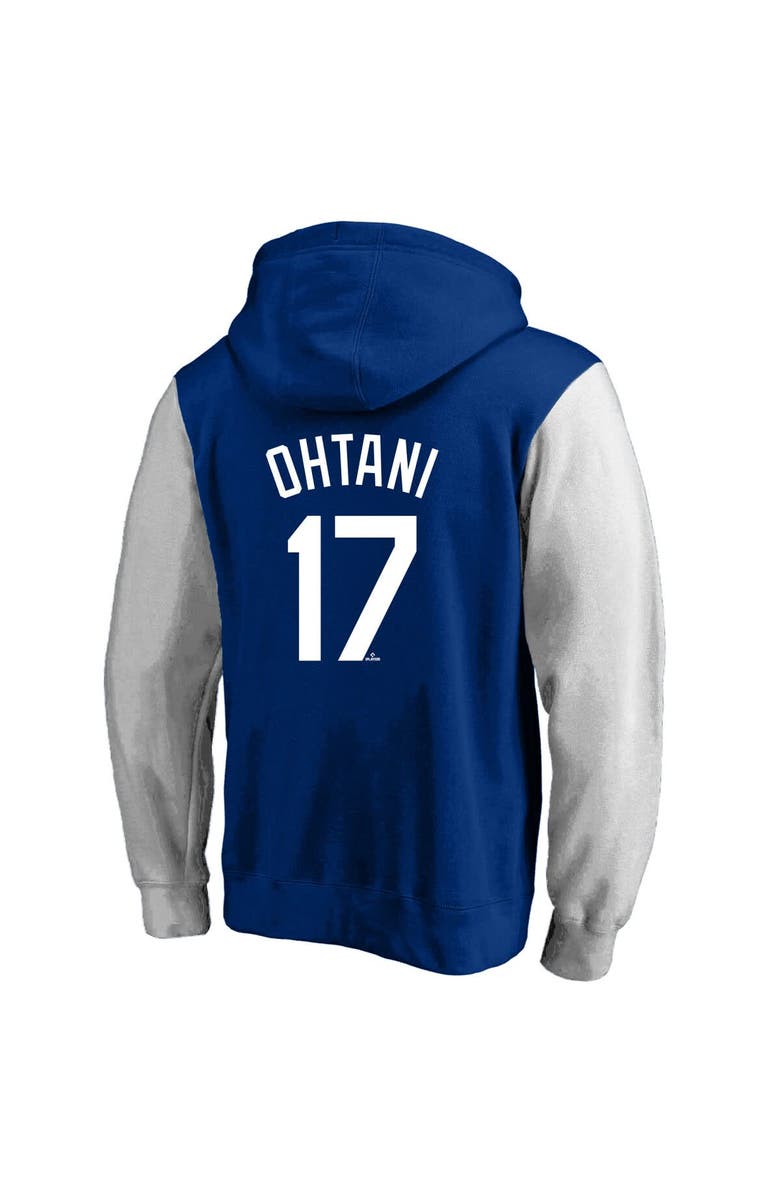 PROFILE Men's Profile Shohei Ohtani Royal Los Angeles Dodgers Big & Tall Name & Number Fleece Pullover Hoodie, Alternate, color, 